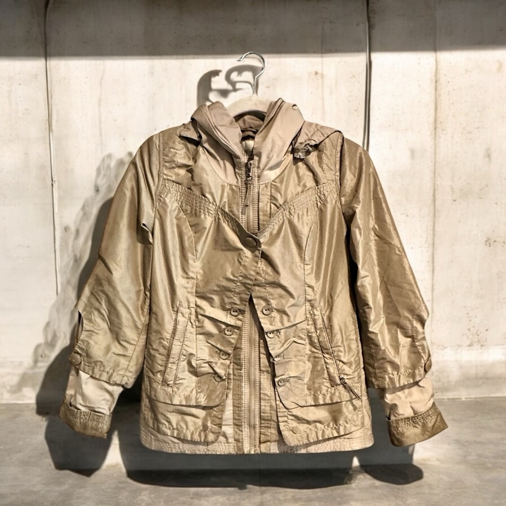 Mirage MV Casual wear tan woman’s jacket with hood